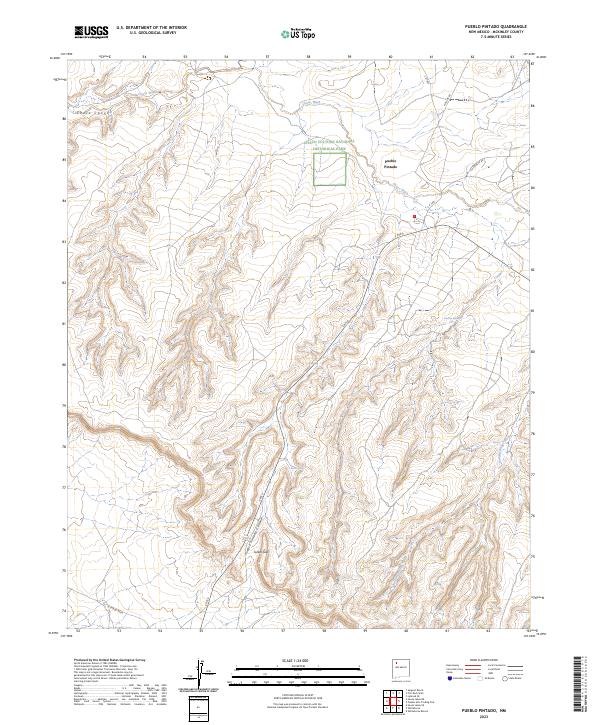 USGS Topographic Map – Pueblo Pintado
