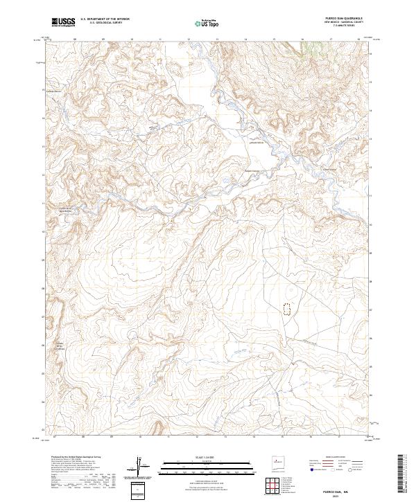 USGS Topographic Map – Puerco Dam