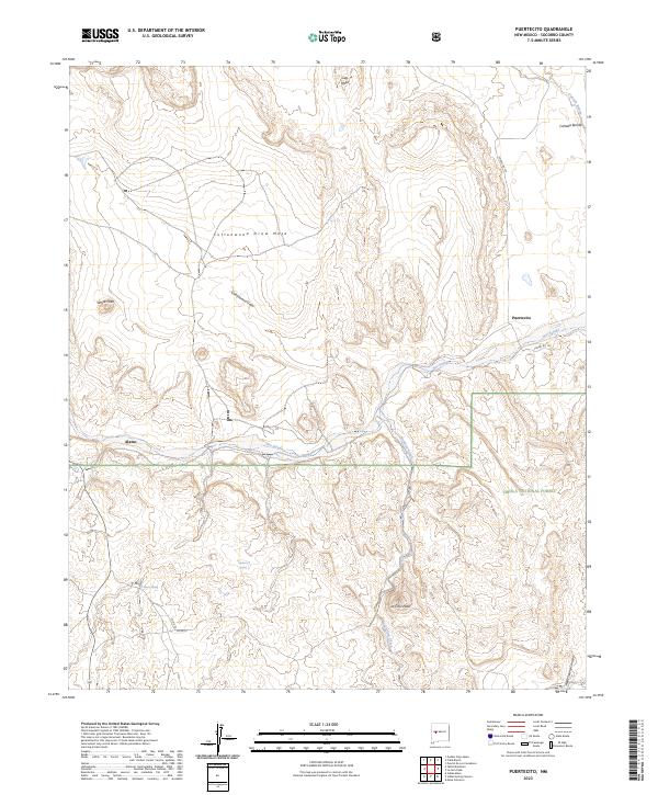 USGS Topographic Map – Puertecito