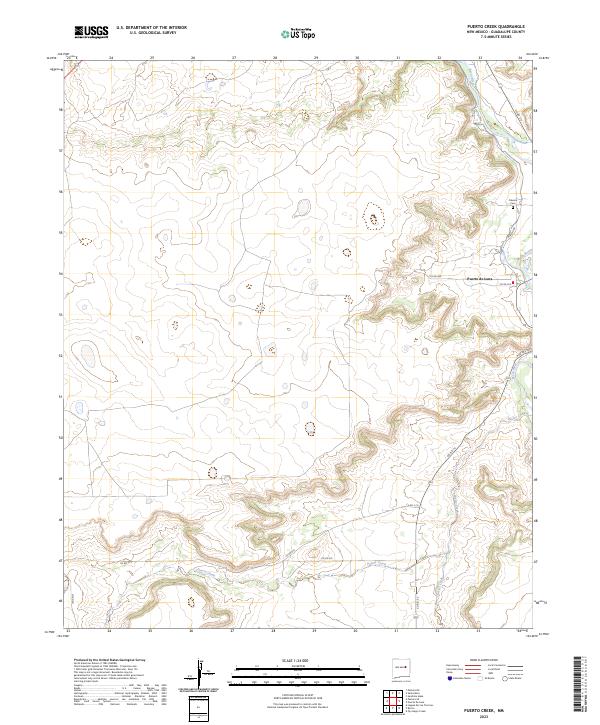 USGS Topographic Map – Puerto Creek