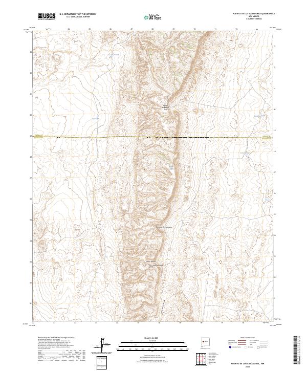 USGS Topographic Map – Puerto De Los Cavadores