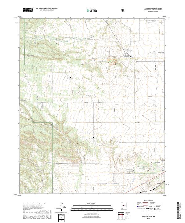 USGS Topographic Map – Punta de Agua