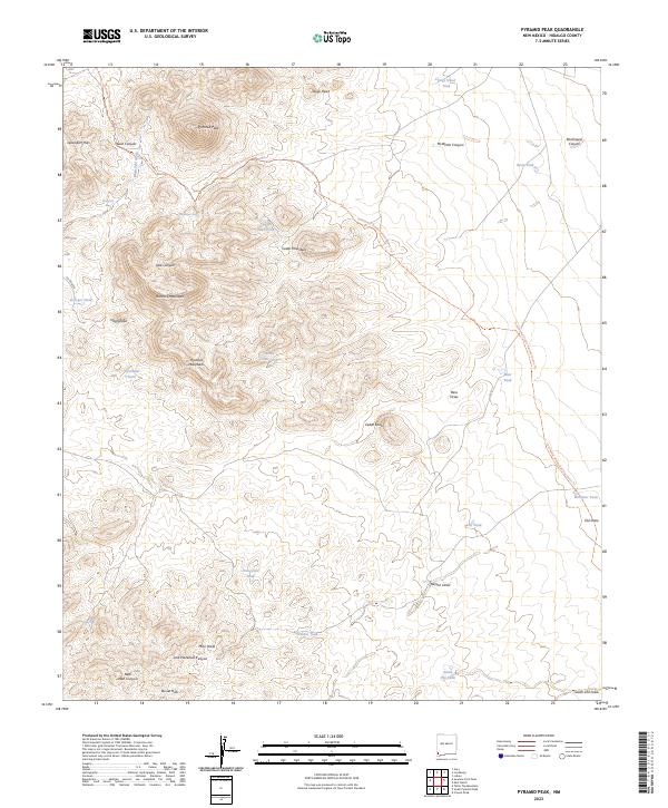 USGS Topographic Map – Pyramid Peak