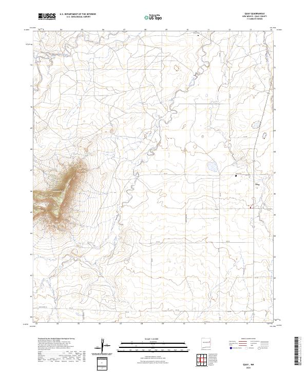 USGS Topographic Map – Quay