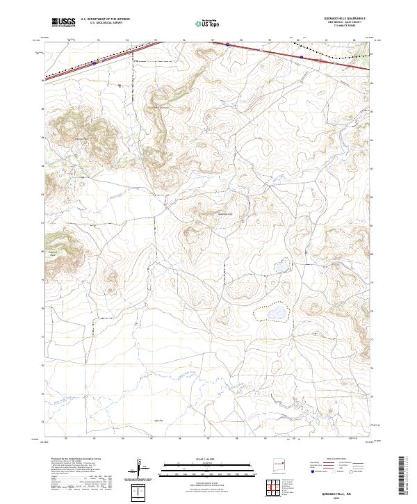 USGS Topographic Map – Quemado Hills
