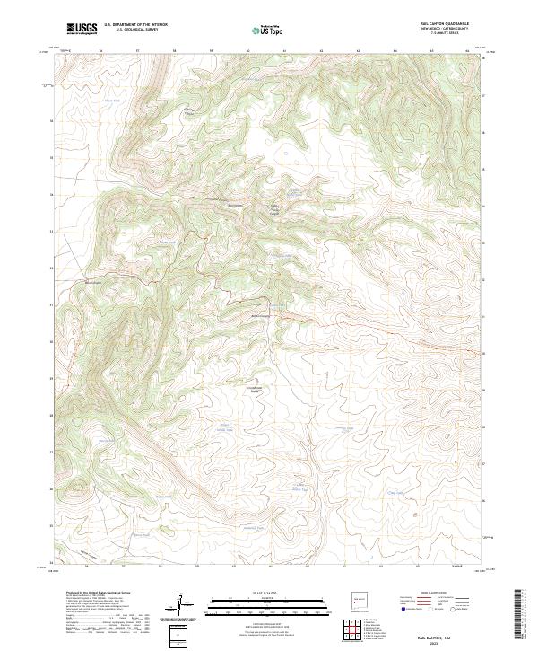 USGS Topographic Map – Rail Canyon