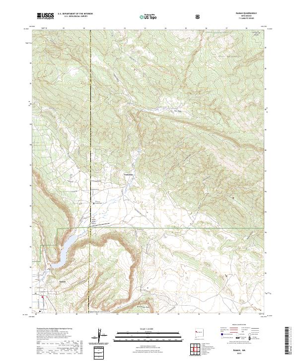 USGS Topographic Map – Ramah