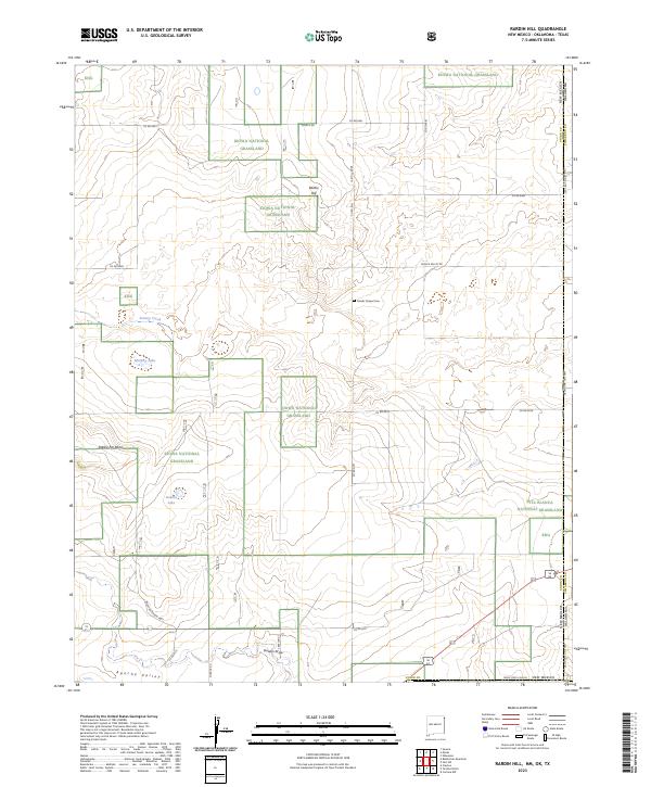 USGS Topographic Map – Rardin Hill