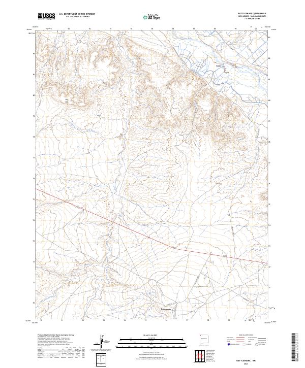 USGS Topographic Map – Rattlesnake