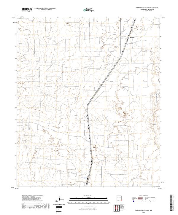 USGS Topographic Map – Rattlesnake Canyon