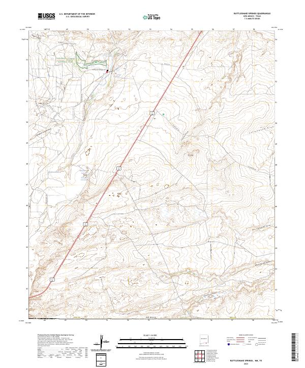 USGS Topographic Map – Rattlesnake Springs
