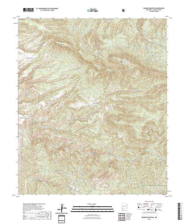USGS Topographic Map – Reading Mountain
