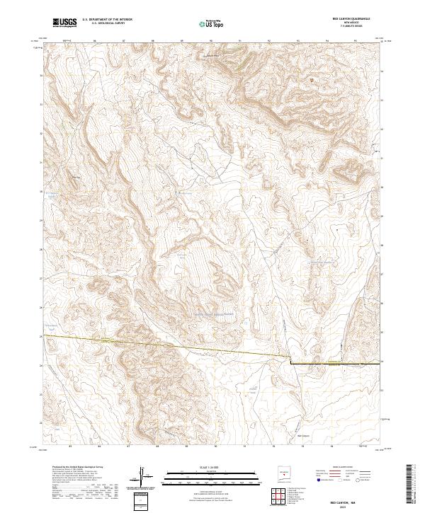 USGS Topographic Map – Red Canyon