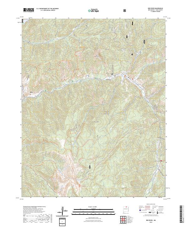USGS Topographic Map – Red River