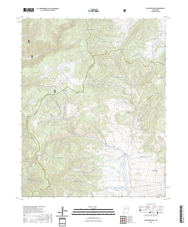 USGS Topographic Map – Red River Pass