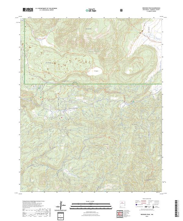 USGS Topographic Map – Redondo Peak