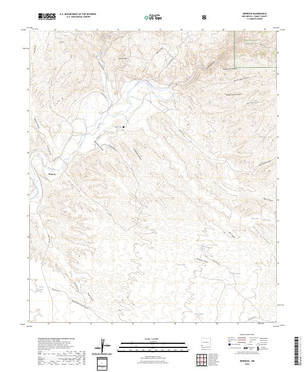 USGS Topographic Map – Redrock
