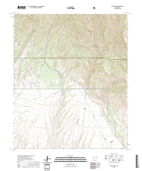 USGS Topographic Map – Rice Ranch