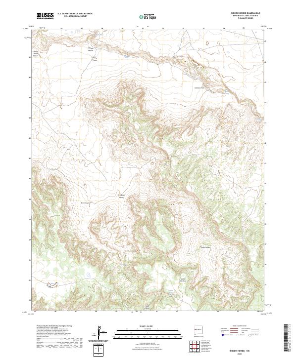 USGS Topographic Map – Rincon Hondo