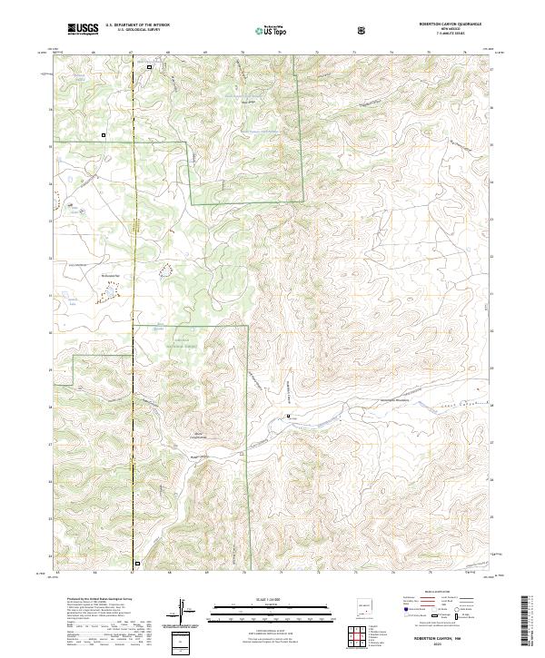 USGS Topographic Map – Robertson Canyon