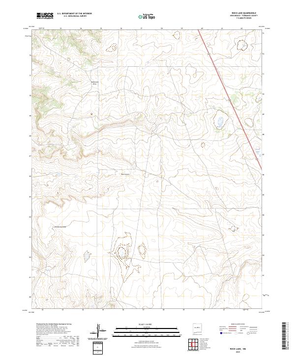 USGS Topographic Map – Rock Lake