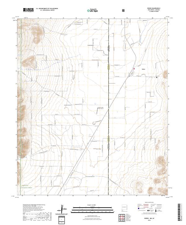 USGS Topographic Map – Rodeo