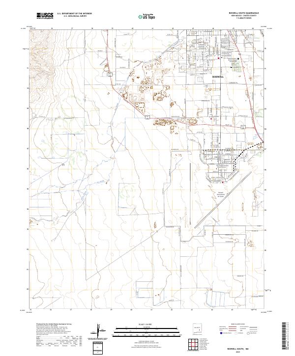 USGS Topographic Map – Roswell South