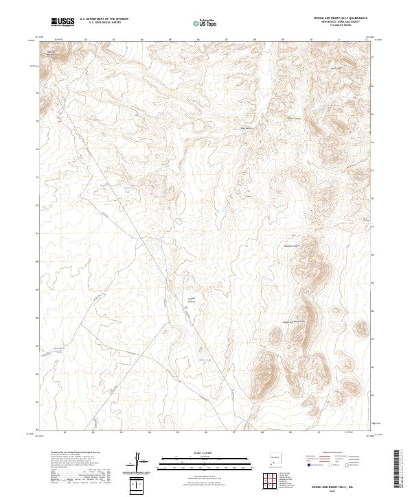 USGS Topographic Map – Rough and Ready Hills