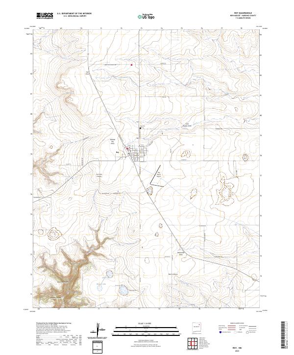 USGS Topographic Map – Roy