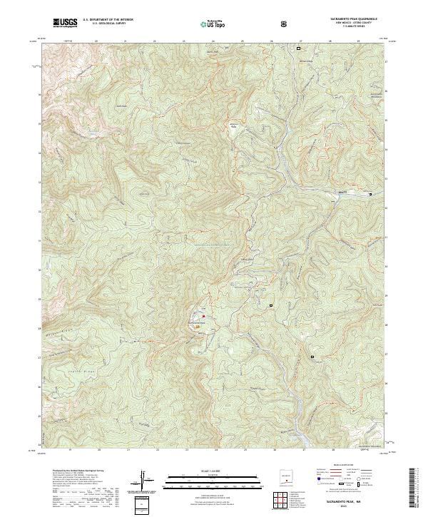 USGS Topographic Map – Sacramento Peak