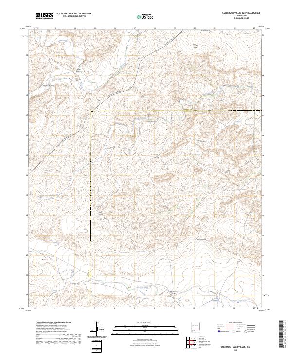 USGS Topographic Map – Sagebrush Valley East