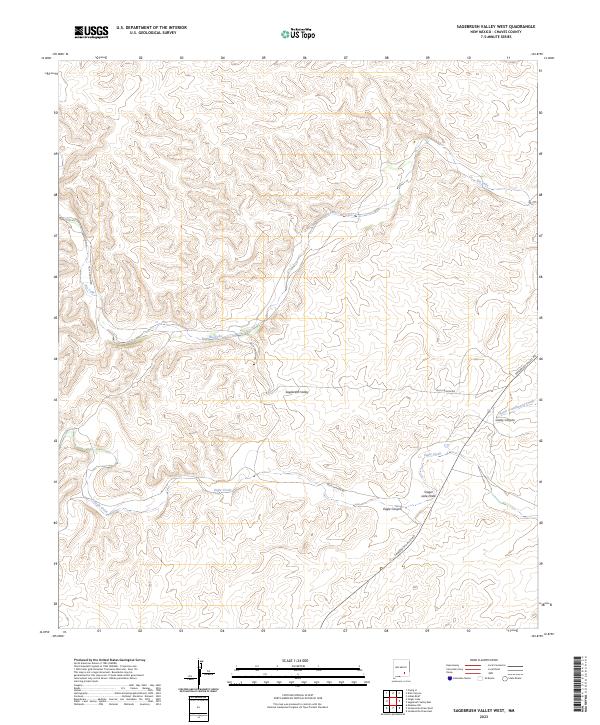 USGS Topographic Map – Sagebrush Valley West