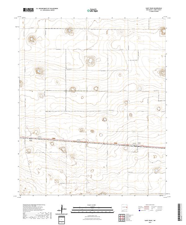 USGS Topographic Map – Saint Vrain
