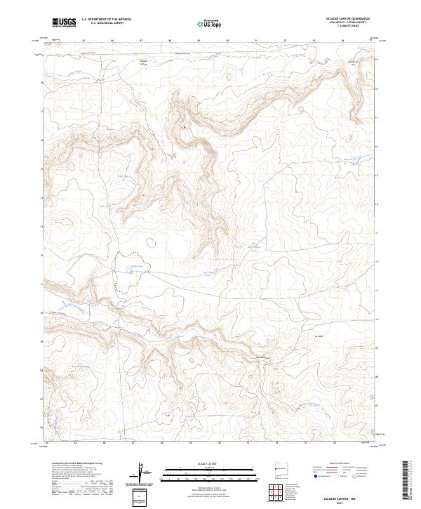 USGS Topographic Map – Salazar Canyon