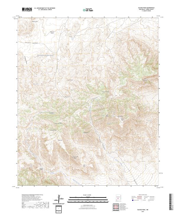 USGS Topographic Map – Salinas Peak