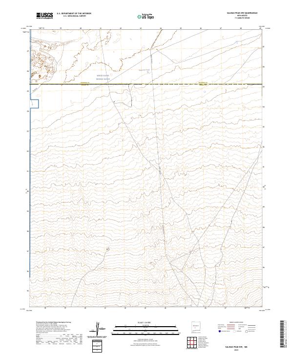 USGS Topographic Map – Salinas Peak NW