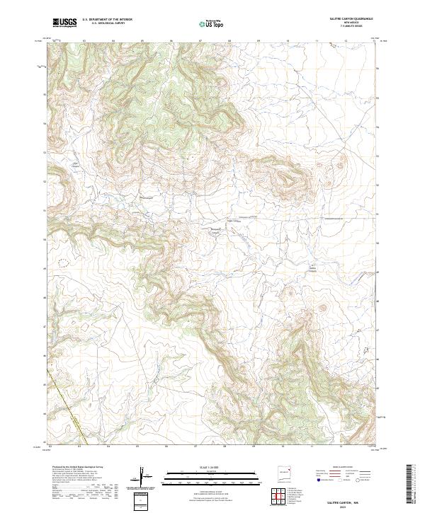 USGS Topographic Map – Salitre Canyon