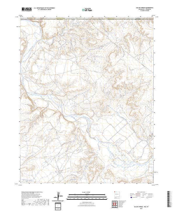 USGS Topographic Map – Sallies Spring
