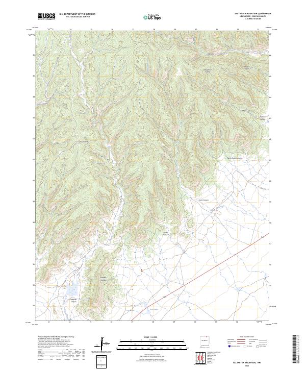 USGS Topographic Map – Saltpeter Mountain