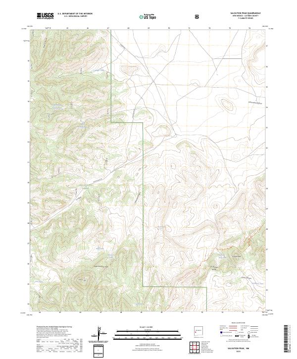 USGS Topographic Map – Salvation Peak