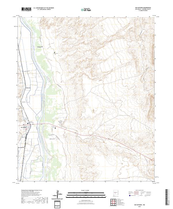 USGS Topographic Map – San Antonio