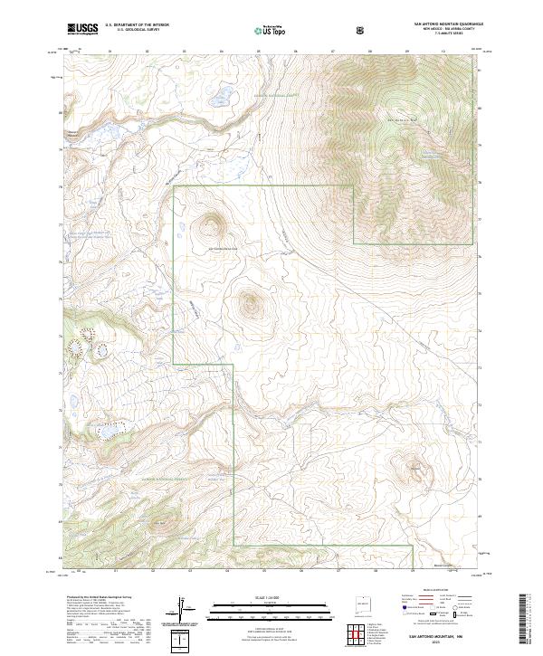 USGS Topographic Map – San Antonio Mountain
