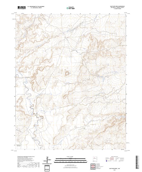 USGS Topographic Map – San Felipe Mesa