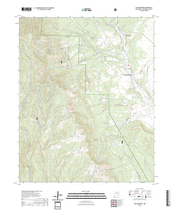USGS Topographic Map – San Geronimo