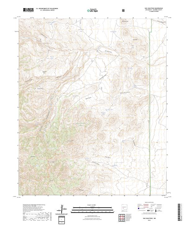 USGS Topographic Map – San Juan Peak