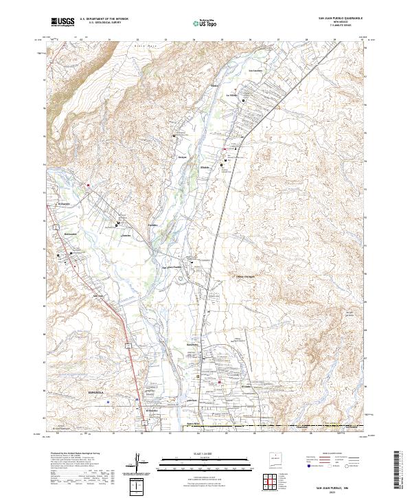 USGS Topographic Map – San Juan Pueblo
