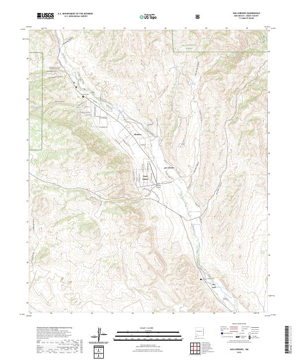 USGS Topographic Map – San Lorenzo