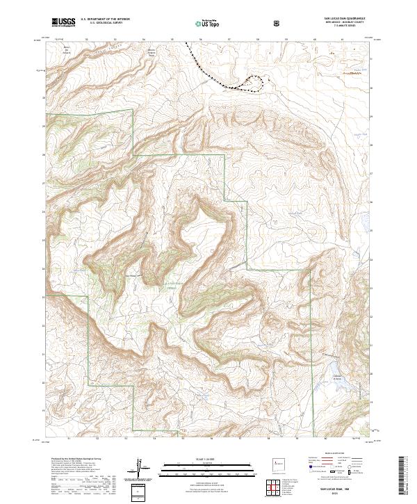 USGS Topographic Map – San Lucas Dam