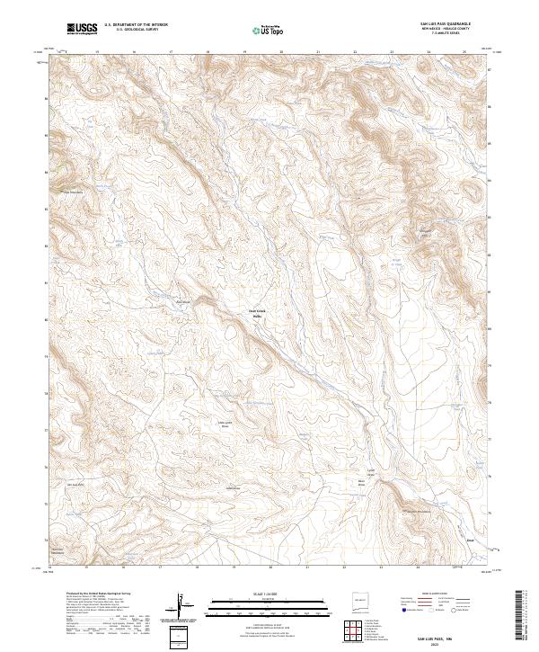 USGS Topographic Map – San Luis Pass
