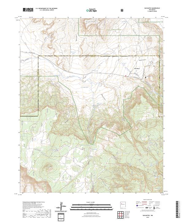 USGS Topographic Map – San Mateo